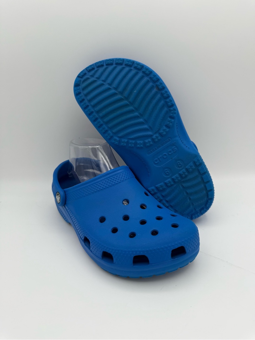 UNISEX Crocs Classic Vibrant Blue Casual Comfort Slip-On Clogs 6 Mens 8 Womens